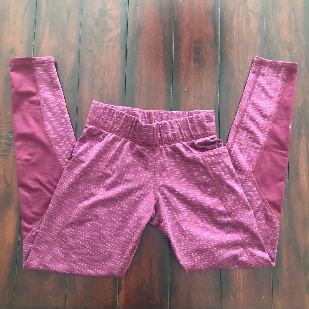 Girl’s Maroon C9 Champion Leggings. Large 10-12